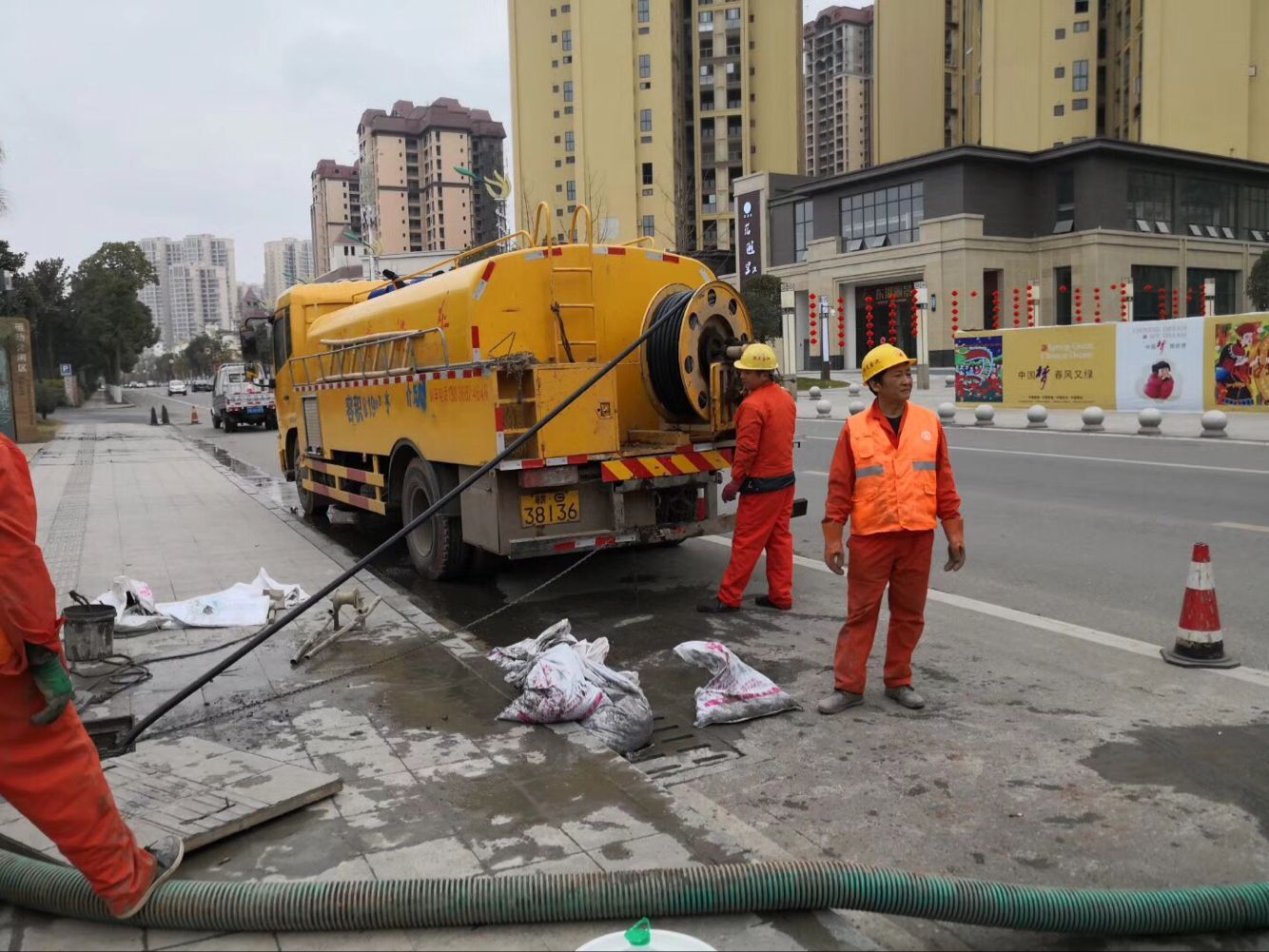 铁山排污管道清淤-管道清洗